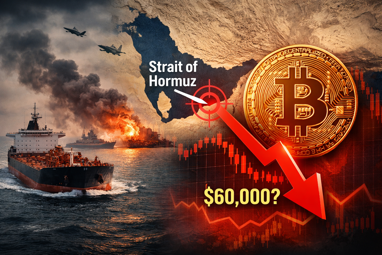 Selat Hormuz Ditutup, Apakah Bitcoin Berisiko Tembus di Bawah US$60.000?